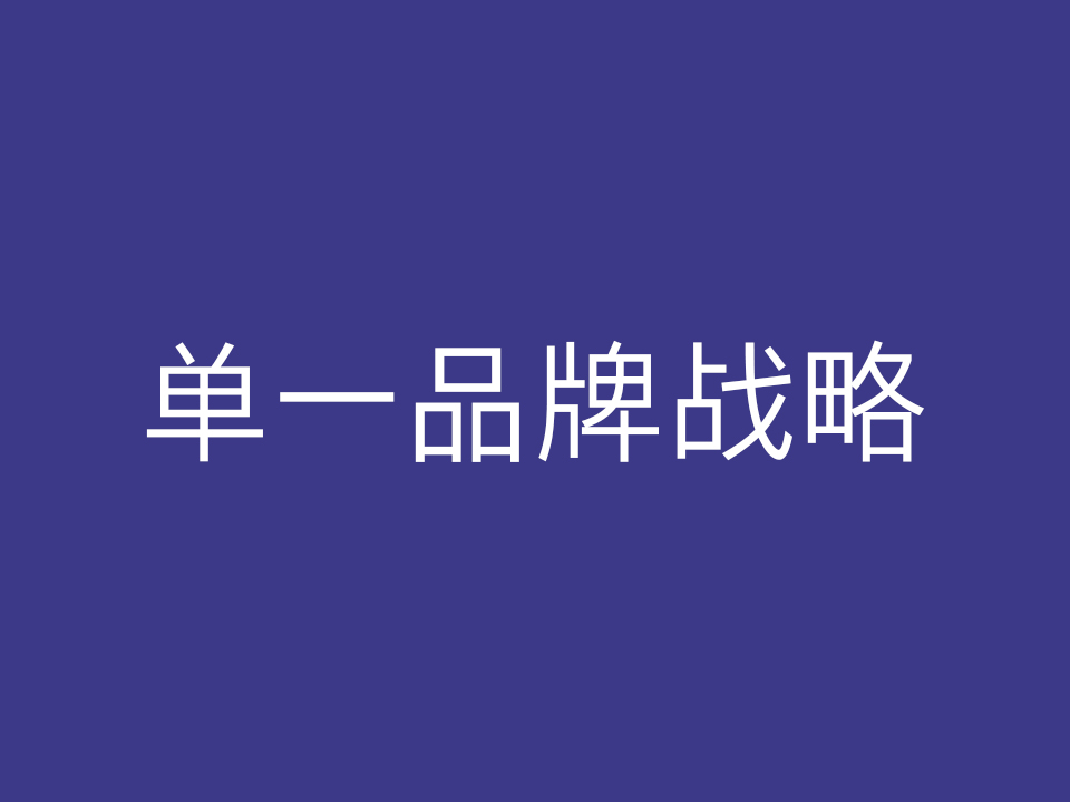 单一品牌战略:企业如何规划并实施单一品牌?